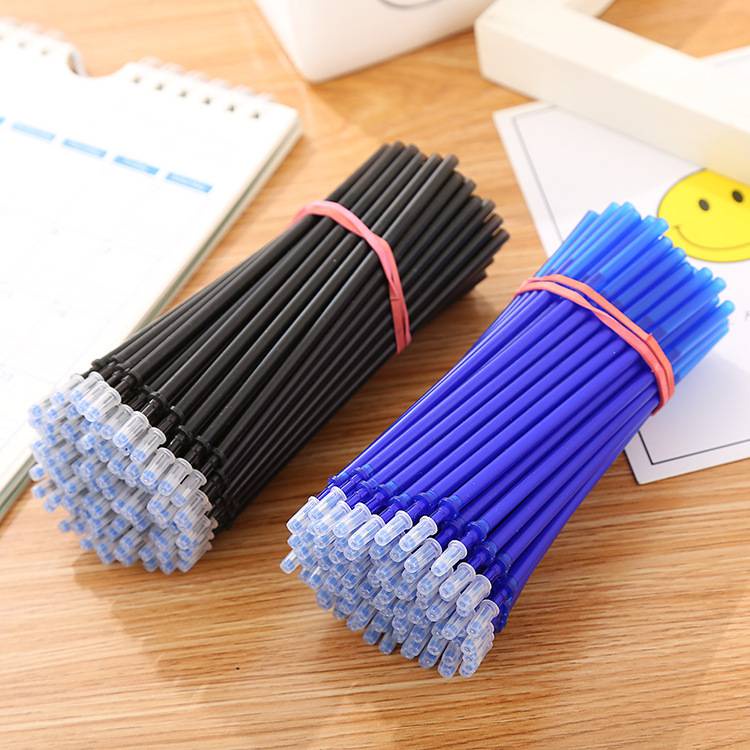✒️erasable refill 50 แท่ง ไส้ปากกา ขนาดหัว0.5มม ไส้ปากกาเจลลบได้ กําจัดความร้อน ถอดง่าย