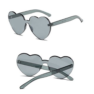 GAMT Rimless Sunglasses Love Heart Shape Colorful Lens Grey เลนส์ HD คมชัด  ของแท้ พร้อมส่ง