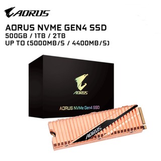 500GB / 1TB / 2TB SSD (เอสเอสดี) GIGABYTE AORUS NVMe GEN4 SSD PCIe/NVMe M.2 2280 Warranty 5 - y