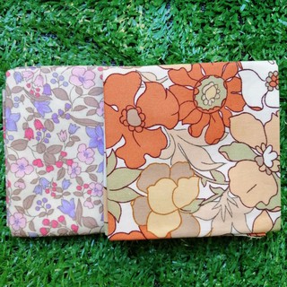 ผ้าเช็ดหน้าลายดอก ผ้า Cotton 100% เนื้อดี ขนาด 34*34 cm