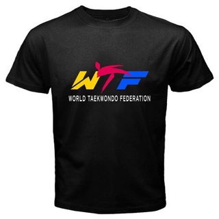 [S-5XL]เสื้อยืดแขนสั้นลําลอง คอกลม พิมพ์ลายโลโก้ Wtf World Taekwondo Federation พลัสไซซ์ สําหรับผู้ชาย