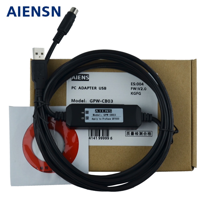 เหมาะสําหรับสายการเขียนโปรแกรมหน้าจอสัมผัส Pro-face/สายดาวน์โหลดสื่อสาร USB-GPW-CB03/02