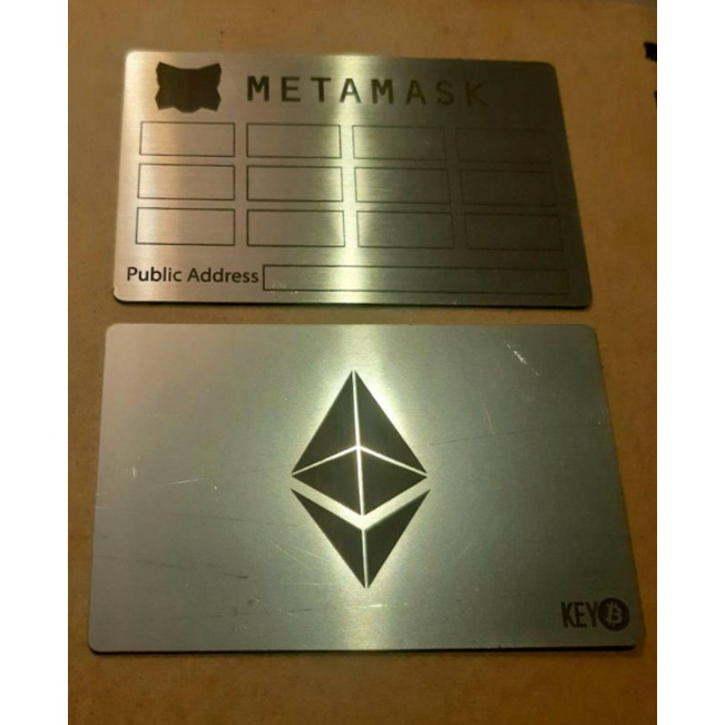 🎊พิเศษซื้อ4แผ่นแถมกล่องเก็บ+ปากกา 🎁แผ่นสแตนเลสเก็บ Seed phrase แผ่นเก็บรหัส  Bitcoin Dogecoin แบบหลังมีโลโก้และแบบเรียบ