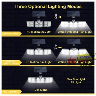 122 LED+Remote Control solar light 270° เหมาะสำหรับ ติดหน้าบ้าน ลานจอดรถ