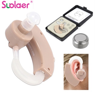 Suolaer เครื่องช่วยฟังแบบชาร์จไฟดิจิตอล Audiphone เครื่องขยายเสียงส่วนบุคคล