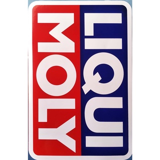 สติกเกอร์ชุดแต่ง LIQUI MOLY รถมอเตอร์ไซค์ บิ๊กไบค์ รถยนต์ เนื้อPVC คุณภาพดี 2แผ่น (ขนาด ก้าง 17 x 26 cm)