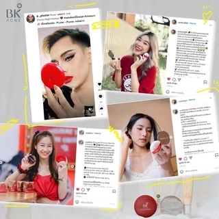 BK Acne Shimmer Matt Powder 3D Diamond แป้งพัฟ ทรีดี ไดมอนด์ เนื้อแป้งปกปิด บางเบากว่าเดิม 3 เท่า คุมมันกว่าเดิม 3 เท่า