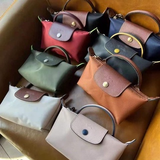 ขายดี 2022Longchamp~ ใหม่ กระเป๋าสตางค์ ผ้าไนล่อน ใบเล็ก ด้ามจับเดี่ยว ใส่เหรียญได้ สไตล์ฝรั่งเศส