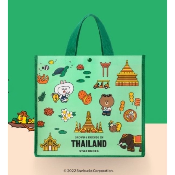 Starbucks Thailand Line Friends Tote bag