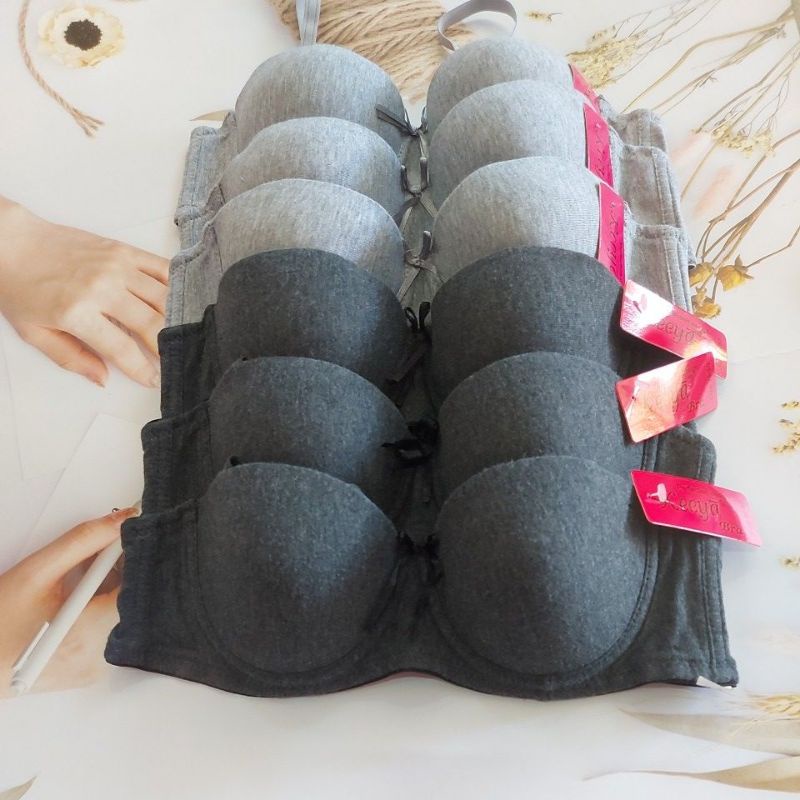 Keeya bra รุ่น#1316# เกาะอก ครึ่งเต้า มีโครง ฟองน้ำบาง เต้าเล็กคัพA(สินค้าราคาส่ง พัสดุจัดส่งทุกวัน)