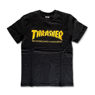 SLUM LTD - THRASHER Skate Mag Foil Tee Black/Gold