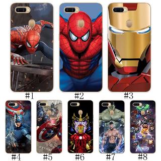 เคสโทรศัพท์ซิลิโคนพิมพ์ลายSpiderman A 37 A 39 A 57 A 3 A 3s A 5 A 5 S A 7 F 1s