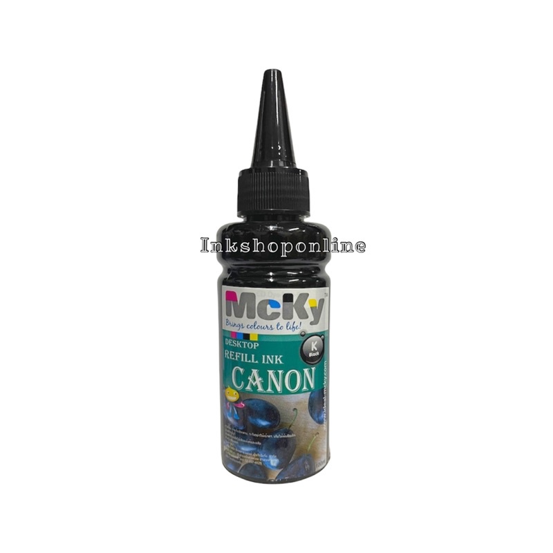 MCKY CANON  หมึกเติม แคนนอน ขนาด 100 ml. หมึก สำหรับ ปริ้นเตอร์ CANON   MP287 IP2770 E410 E480 E510 MG3170