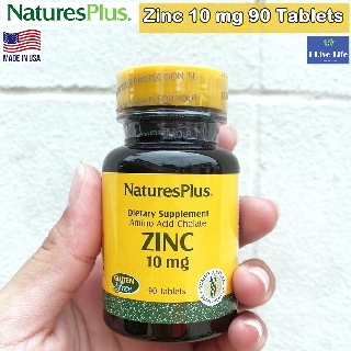 ซิงค์ Zinc 10 mg 90 Tablets - Natures Plus