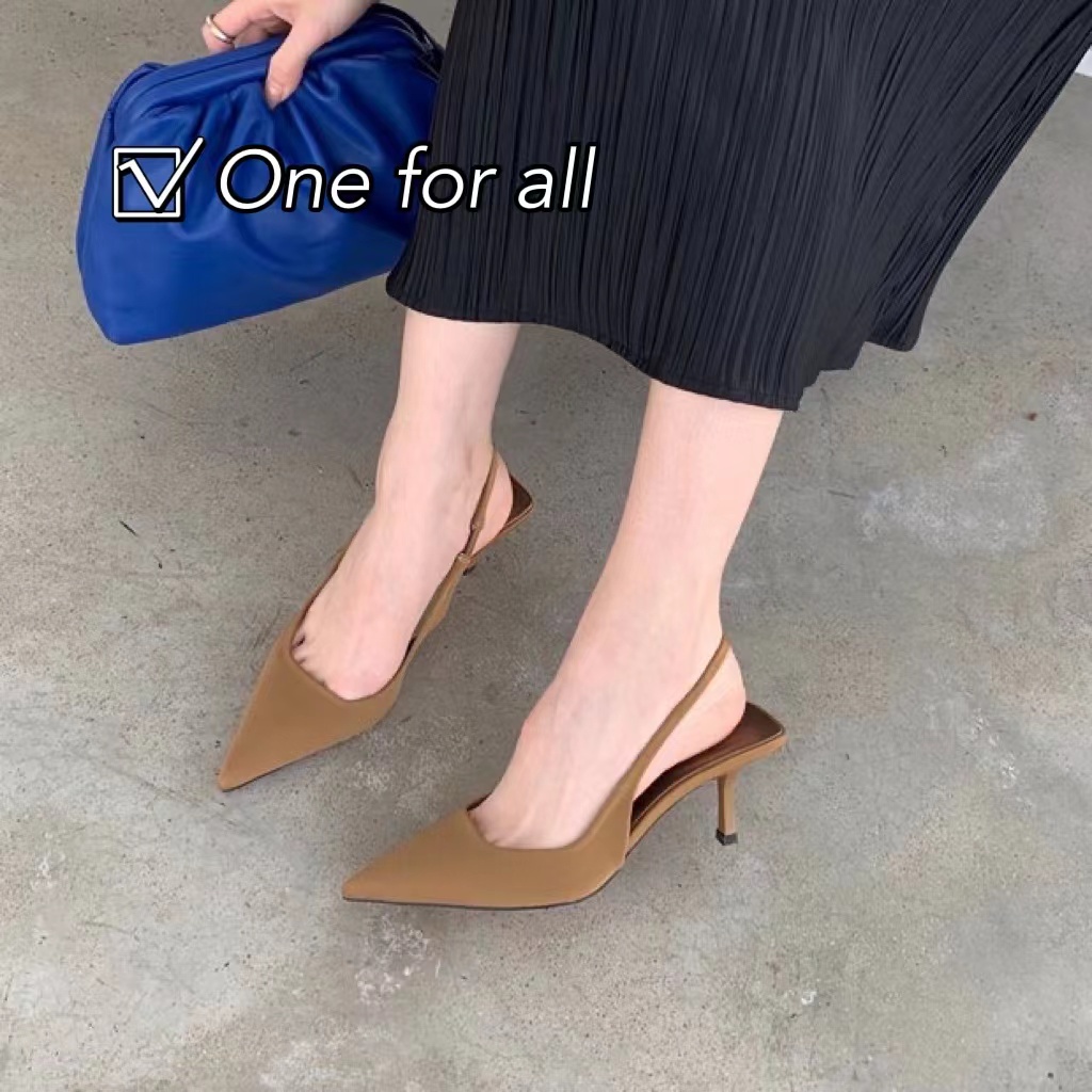 🌟 พร้อมส่ง🌟TX314 รองเท้าส้นสูง ทรงหัวแหลม สูง3นิ้ว รุ่นเสริมบุคลิกให้ดูเก๋ ช่วยให้เท้าดูเรียวสวย ดูแพงมากก