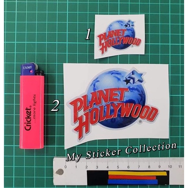 Hollywood planet (มีให้เลือก 2 ขนาด) การพิมพ์สติกเกอร์และลามิเนตและ Diecut planet hollywood