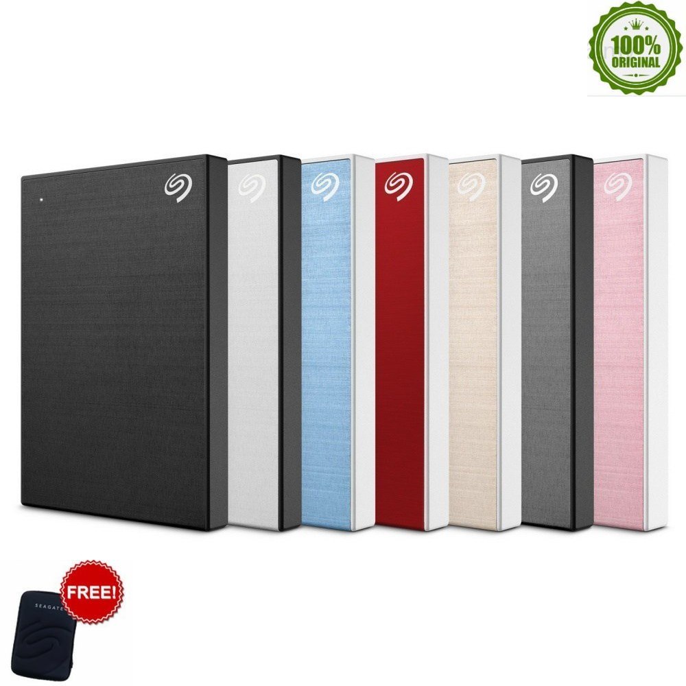 Seagate 2TB Backup Plus Slim USB 3.0 Portable External Hard Disk( Black/Blue/Red/Silver/Gold/Rose Gold/Space Grey)