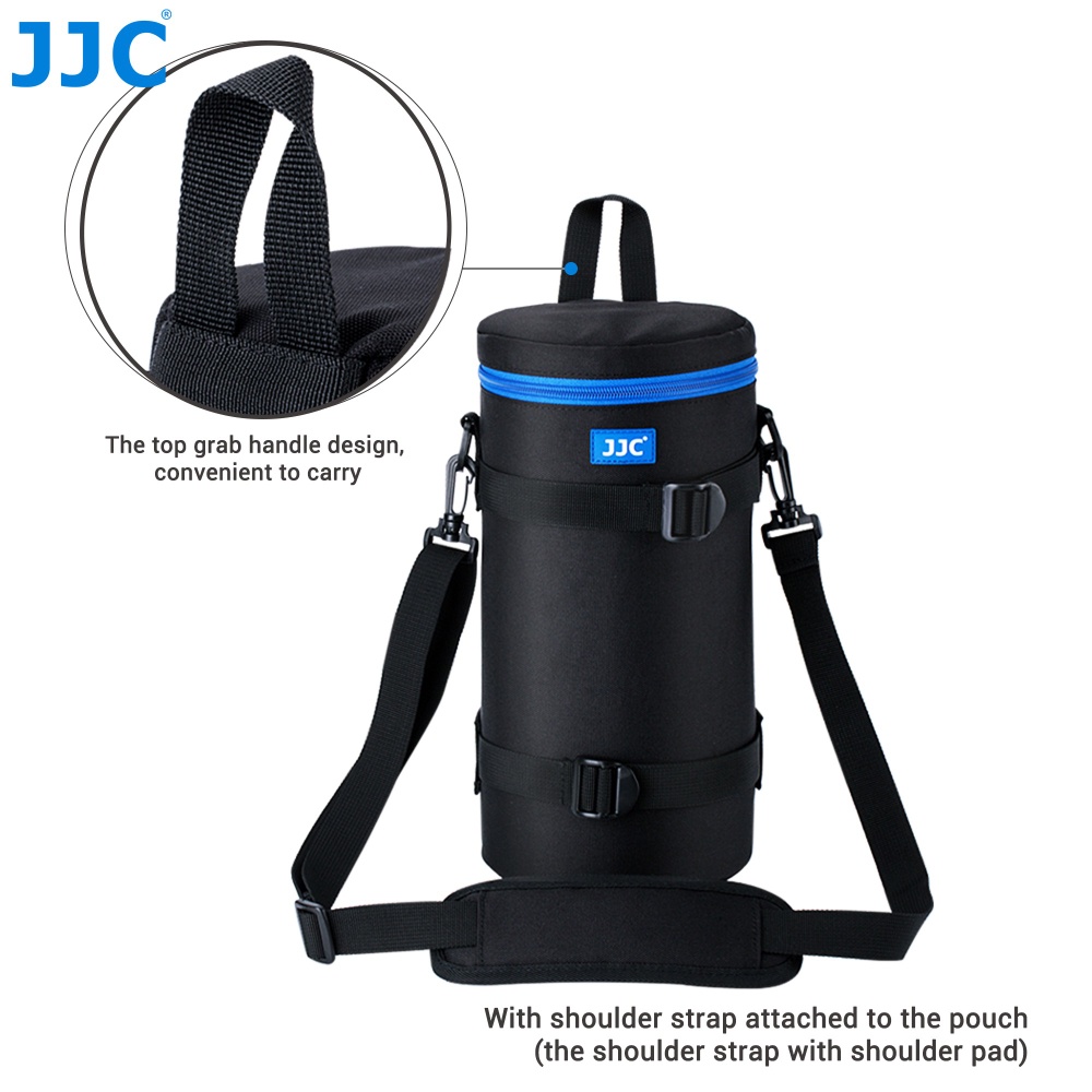 JJC DLP-8II กระเป๋าใส่เลนส์เทเลโฟโต้, กระเป๋าป้องกันเลนส์กล้อง DSLR สำหรับ Sony FE 200-600mm F5.6-6.3 G OSS / Tamron SP 150-600mm F5-6.3 Di VC USD G2 / Sigma 150-500mm F5-6.3 DG OS HSM / Sigma 150-600mm f/5-6.3 DG OS HSM | C