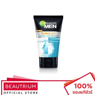 GARNIER Men Turbolight Oil Control Whitening + Oil Control Super Duo Foam โฟมล้างหน้า 150ml