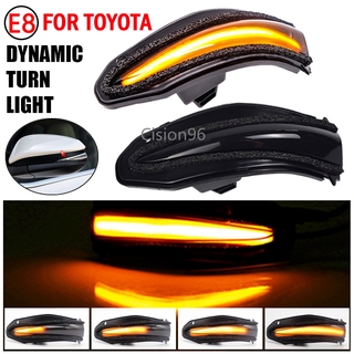 หลอดไฟเลี้ยวไดนามิก LED แบบกระพริบ สําหรับ Toyota Highlander XU50 Kluger RAV4 XA40 13-18 4Runner Noah R80 Voxy Mirror Light 2 ชิ้น