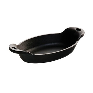 Lodge Cast Iron Oval Mini Server กระทะวงรีสองหู 0.27ลิตร, 10.49x20.32 cm HMSOV