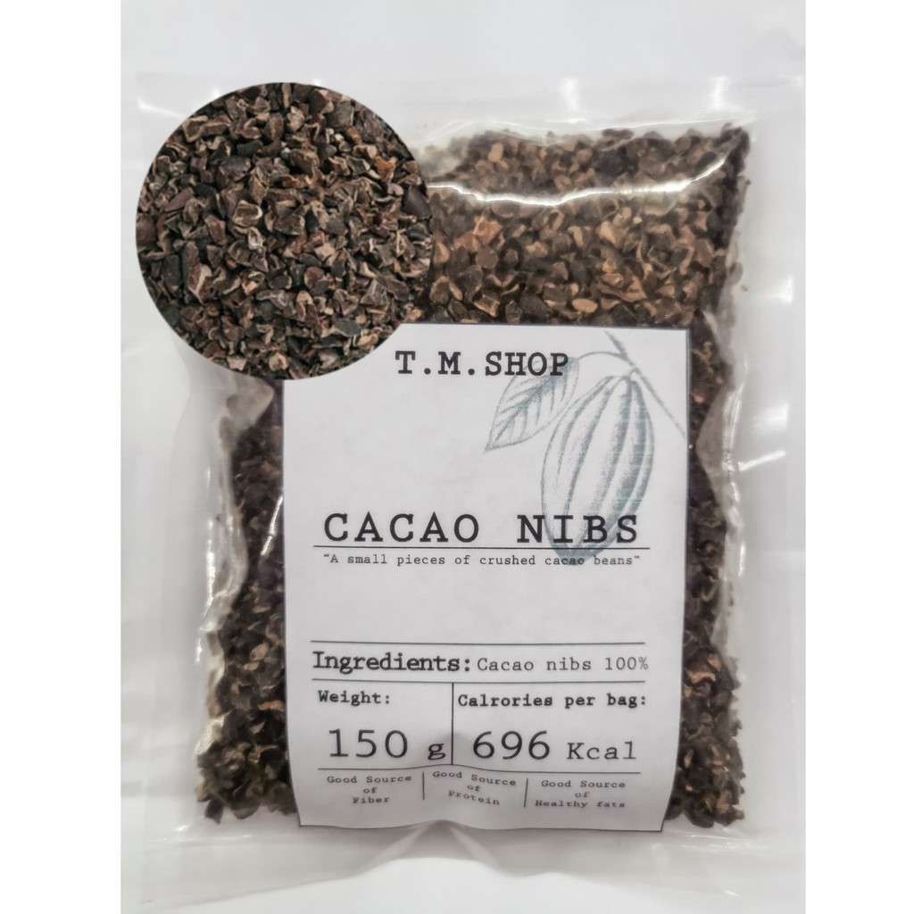 พร้อมส่ง！！ Cacao nibs โกโก้นิปส์ Cacao nibs โกโก้นิปส์  บรรจุ 50, 150 กรัม