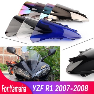 กระจกกันลมพลาสติก ABS อุปกรณ์เสริม สําหรับรถจักรยานยนต์ Yamaha YZF R1 YZFR1 2007-2008