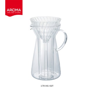 Hario เหยือกชงกาแฟ HARIO(179) V60 Glass Iced Coffee Maker 700 Ml. / VIG-02T *สินค้ามีจำนวนจำกัด*