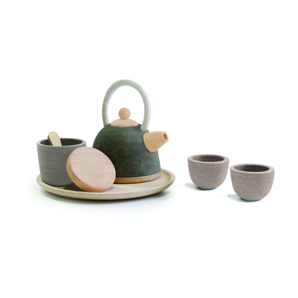 PlanToys ของเล่นไม้ 3617 Classic Tea Set ชุดน้ำชาคลาสสิก เสริมพัฒนาการ สำหรับเด็กอายุ 2 ปี ขึ้นไป