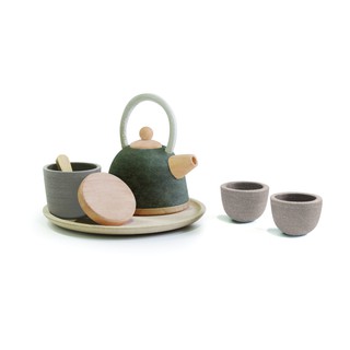 PlanToys 3617 CLASSIC TEA SET ของเล่นไม้ชุดน้ำชาตะวันออกของเล่นเด็ก 2 ขวบ