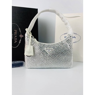 P / r / a / d / a nylon mini-bag with crystals(Ori)