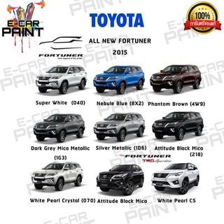 สีตรงเบอร์ TOYOTA  All New Fortuner ปี 2015 สีสเปรย์ Station Paint 2K