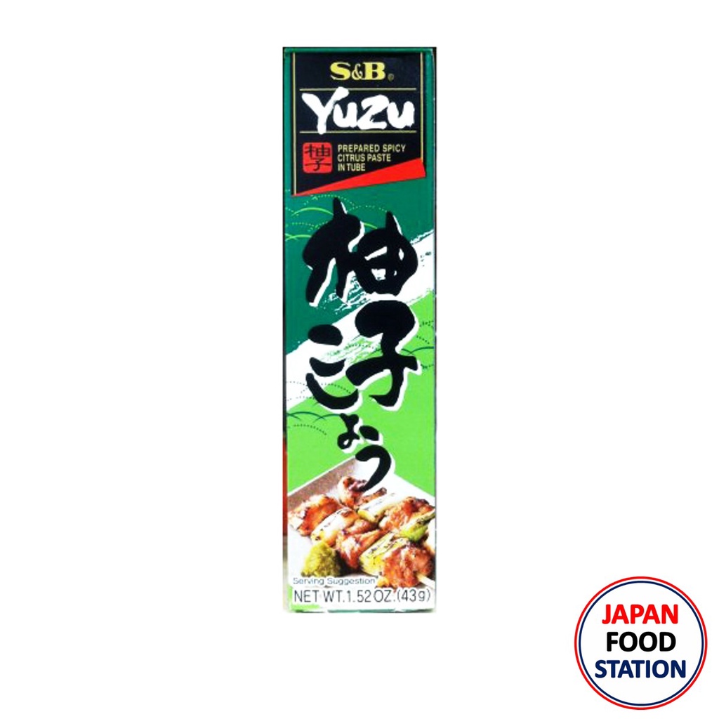 S&B SPICY CITRUS PASTE IN TUBE 43G (15641) พริกเขียวผสมยูซุ JAPANESE SEASONING