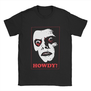 [COD]เสื้อยืดลําลอง แขนสั้น พิมพ์ลายภาพยนตร์สยองขวัญ Howdy The Exorcist เหมาะกับของขวัญ แบบเรียบง่าย สําหรับผู้ชายS-5XL