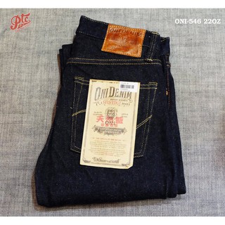 กางเกงยีนส์ ONI DENIM ONI-546 22OZ NATURAL INDIGO VEDGE TIGHT FIT STRAIGHT