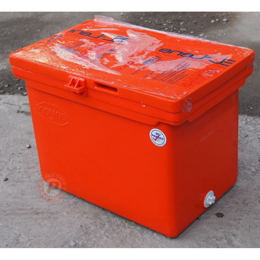 ถังแช่ ถังน้ําแข็ง ยี่ห้อ Comos ขนาด 80 ลิตร  (Ice box 80L.) มีบานพับ เนื้อหนา เกรดเอ (Food grade) เก็บความเย็นได้นาน ราคา ถูกที่สุด ดีลบีเคเค แกลเลอรีภาพที่ 4