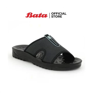 *Best Seller* Bata MENS Sandalรองเท้าแฟชั่นผู้ชายแตะลำลองแบบสวม พื้นสีดำ ผ้าด้านบนสีเทา รหัส 8692880 Mensandal Fashion SUMMER