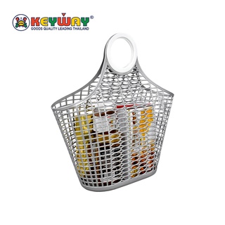 ตะกร้าชอปปิ้งพลาสติก Plastic Shopping Basket : T-028