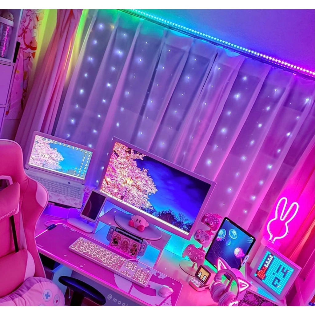 ไฟ LED TikTok สําหรับการบันทึก TikTok ไฟสีสําหรับตกแต่งคลิปวีดีโอ ตกแต่งห้องนอน ห้องเกม ไฟ LED strip