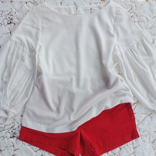 เสื้อเชิ้ตแขนยาว 4 ส่วน M PREMIER สีขาว size 38