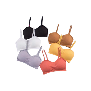 #068 มาใหม่ ชุดชั้นในเซ็กซี่ มีหลายสีให้เลือก ใหม่การออกแบบผ้าด้าย sport bra สายรัดที่สามารถปรับได้