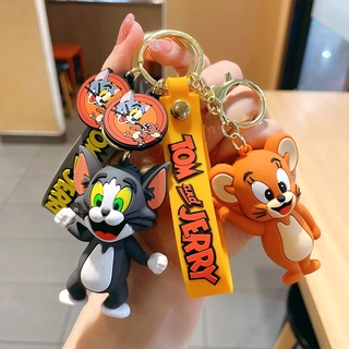 พวงกุญแจ PVC จี้ตุ๊กตาการ์ตูนหนู แมว Tom &amp; Jerry 2022