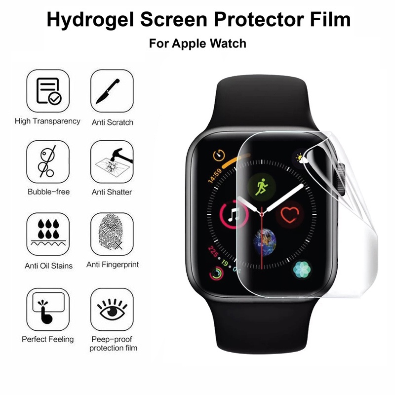 Screen Protectors 29 บาท ฟิล์มไฮโดรเจลกันรอยหน้าจอ สําหรับ iWatch Series 8 6 7 SE 5 4 3 2 For Apple Watch Ultra 49 มม. 38 มม. 41 มม. 42 มม. 45 มม. 44 มม. Mobile & Gadgets