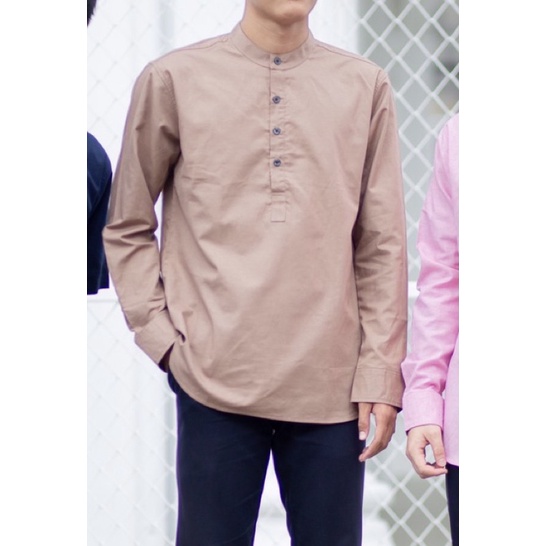 👔เสื้อเชิ้ตคอจีน 4กระดุมแขนยาว 20สี👔ผ้า Oxford ทรงเข้ารูปเล็กน้อย คัตติ้งเนี๊ยบมากกกกก​ - รูปที่ 7