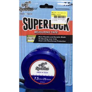 ตลับเมตร superlock Sparko sp9021 (7.5m*25mm) measuring tape แข็งแรงทนทาน สำหรับวัดระยะความยาวสปาร์โก้