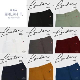 [เพิ่มสี] กางเกงขาสั้นผู้ชาย รุ่น London - RALPH T OFFICIAL กางเกงผู้ชาย สีขาว men shorts กางเกงชิโน่