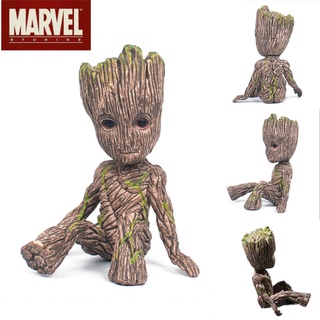 โมเดลตุ๊กตา อนิเมะ Marvel Groot tree man Guardians of the Galaxy ของเล่นสําหรับเด็ก