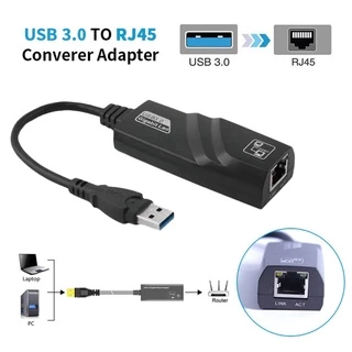อะแดปเตอร์เครือข่าย For Pc กิกะบิตอีเธอร์เน็ตแลน RJ45 To USB 3.0 แปลงสายแลน ไดรเวอร์ในตัว