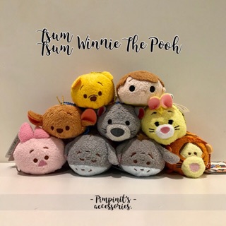 🇹🇭 พร้อมส่ง : พวงกุญแจดิสนีย์หมีพูห์และผองเพื่อนซูมซูม | Pooh &amp; Friends Tsum Tsum Disney Keychain.