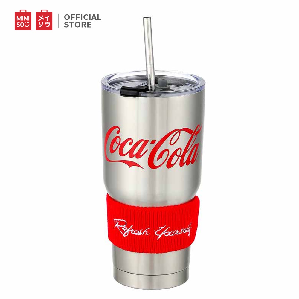 MINISO x Coca-Cola แก้วเก็บความเย็น แก้วน้ำเก็บความเย็น ขวดน้ำ Coca Cola Insulation Steel Bottle 850ml